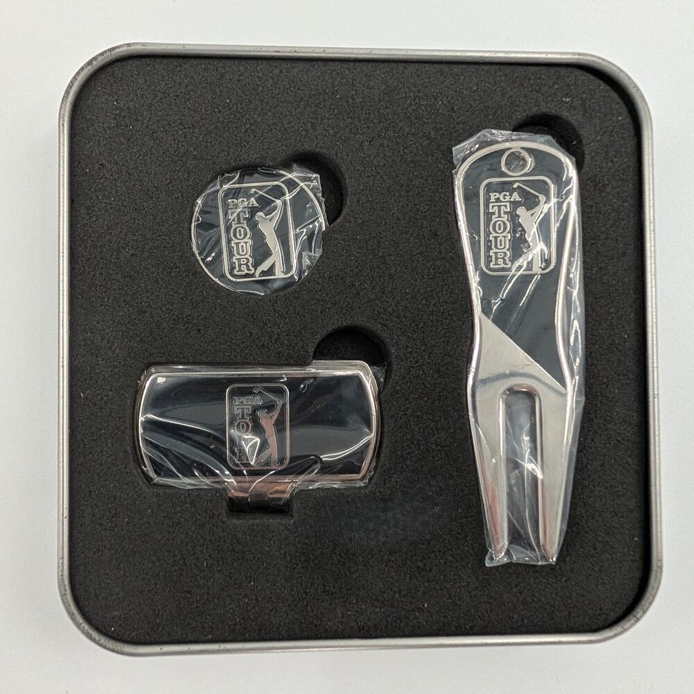 PGA Golf Tour Tool Set Hat Clip Ball Marker Divot - Picture 3 of 3